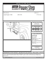 Предварительный просмотр 1 страницы AMP Research Power Step 77121-01A Installation Manual