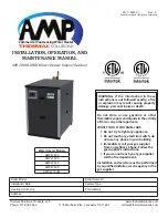 AMP AMPW 1000 Installation, Operation And Maintenance Manual preview