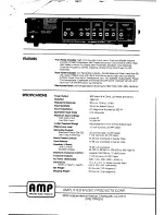 Предварительный просмотр 2 страницы AMP BH-420 Owner'S Manual