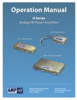 Предварительный просмотр 1 страницы AMP HHA1 Operation Manual