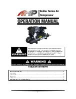 Preview for 1 page of AMP Kohler AKAC120 Operation Manual