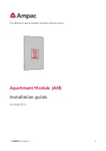 Предварительный просмотр 1 страницы Ampac Apartment Module Installation Manual