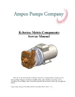 Ampco Pumps Company K Series Service Manual preview