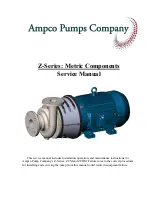 Ampco Pumps Company Z Series Service Manual preview