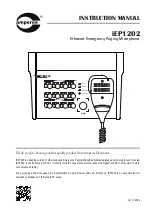 Amperes iEP1202 Instruction Manual предпросмотр