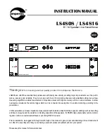 Предварительный просмотр 1 страницы Amperes LS4808 Instruction Manual