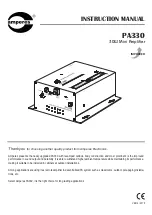 Предварительный просмотр 1 страницы Amperes PA330 Instruction Manual