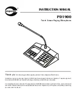 Предварительный просмотр 1 страницы Amperes PD1900 Instruction Manual