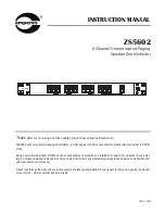 Preview for 1 page of Amperes ZS5602 Instruction Manual