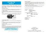 Ampetronic ATT100-T70 Manual preview