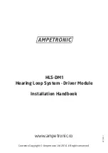 Ampetronic HLS-DM1 Installation Handbook preview