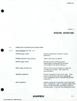 Preview for 35 page of Ampex AG-440 B Operation And Maintenance Manual