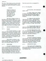 Preview for 92 page of Ampex AG-440 B Operation And Maintenance Manual