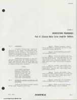 Preview for 169 page of Ampex AG-440 B Operation And Maintenance Manual