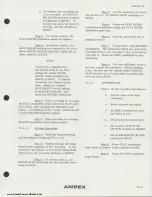 Preview for 174 page of Ampex AG-440 B Operation And Maintenance Manual