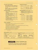 Preview for 6 page of Ampex MR-70 User Manual