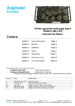 Amphenol Socapex RJSMLAC 8MG CAPS VAC Hardware User Manual preview