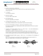 Предварительный просмотр 3 страницы Amphenol H4 Series Instruction Manual