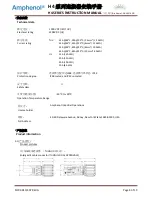 Предварительный просмотр 4 страницы Amphenol H4 Series Instruction Manual