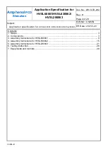 Preview for 1 page of Amphenol HVSL280063 Series Application Specification