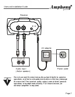 Preview for 8 page of Amphony 1500 User And Installation Manual