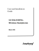 Amphony H500 User And Installation Manual предпросмотр