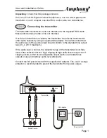 Preview for 2 page of Amphony H500 User And Installation Manual