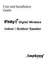 Preview for 1 page of Amphony iFinity User And Installation Manual