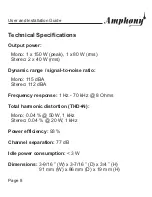 Preview for 8 page of Amphony microFIDELITY 200 User And Installation Manual