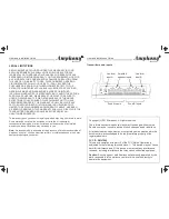 Preview for 4 page of Amphony T800 User And Installation Manual