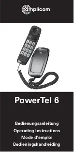 Amplicom PowerTel 6 Operating Instructions Manual preview