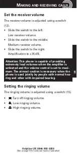 Preview for 13 page of Amplicom PowerTel 6 Operating Instructions Manual