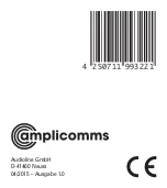 Предварительный просмотр 85 страницы Amplicomms AW 500 Instruction Manual