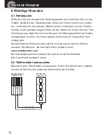 Preview for 12 page of Amplicomms BIGTEL 48 Operating Instructions Manual