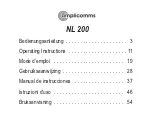 Preview for 2 page of Amplicomms NL 200 Operating Instructions Manual
