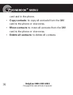 Preview for 38 page of Amplicomms PowerTel M6200 Operating Instructions Manual