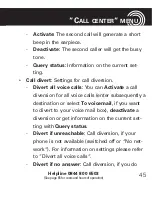 Preview for 47 page of Amplicomms PowerTel M6200 Operating Instructions Manual