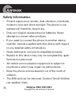 Preview for 72 page of Amplicomms PowerTel M6200 Operating Instructions Manual