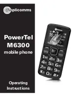 Предварительный просмотр 1 страницы Amplicomms PowerTel M6300 Operating Instructions Manual