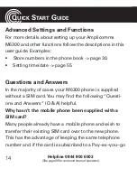 Предварительный просмотр 16 страницы Amplicomms PowerTel M6300 Operating Instructions Manual