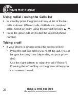 Preview for 28 page of Amplicomms PowerTel M6300 Operating Instructions Manual