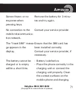 Preview for 73 page of Amplicomms PowerTel M6300 Operating Instructions Manual