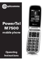 Предварительный просмотр 1 страницы Amplicomms PowerTel M7500 Operating Instructions Manual