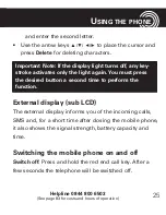 Preview for 27 page of Amplicomms PowerTel M7500 Operating Instructions Manual