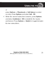 Предварительный просмотр 33 страницы Amplicomms PowerTel M7500 Operating Instructions Manual