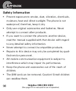 Preview for 98 page of Amplicomms POWERTEL M7510 Operating Instructions Manual