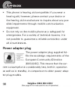 Preview for 100 page of Amplicomms POWERTEL M7510 Operating Instructions Manual