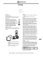 Preview for 4 page of Amplicomms ptv100 Operating Instructions Manual