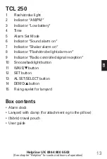 Preview for 16 page of Amplicomms TCL 250 Operating Instructions Manual