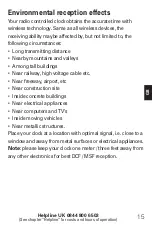 Preview for 18 page of Amplicomms TCL 250 Operating Instructions Manual